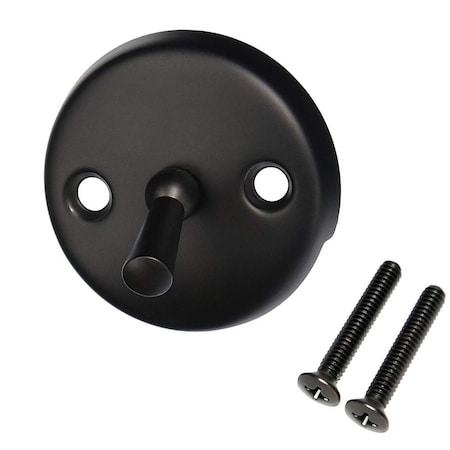 Westbrass 3-1/8" Two-Hole Trip Lever Overflow Face Plate and Screws in Oil Rubbed Bronze D330-12